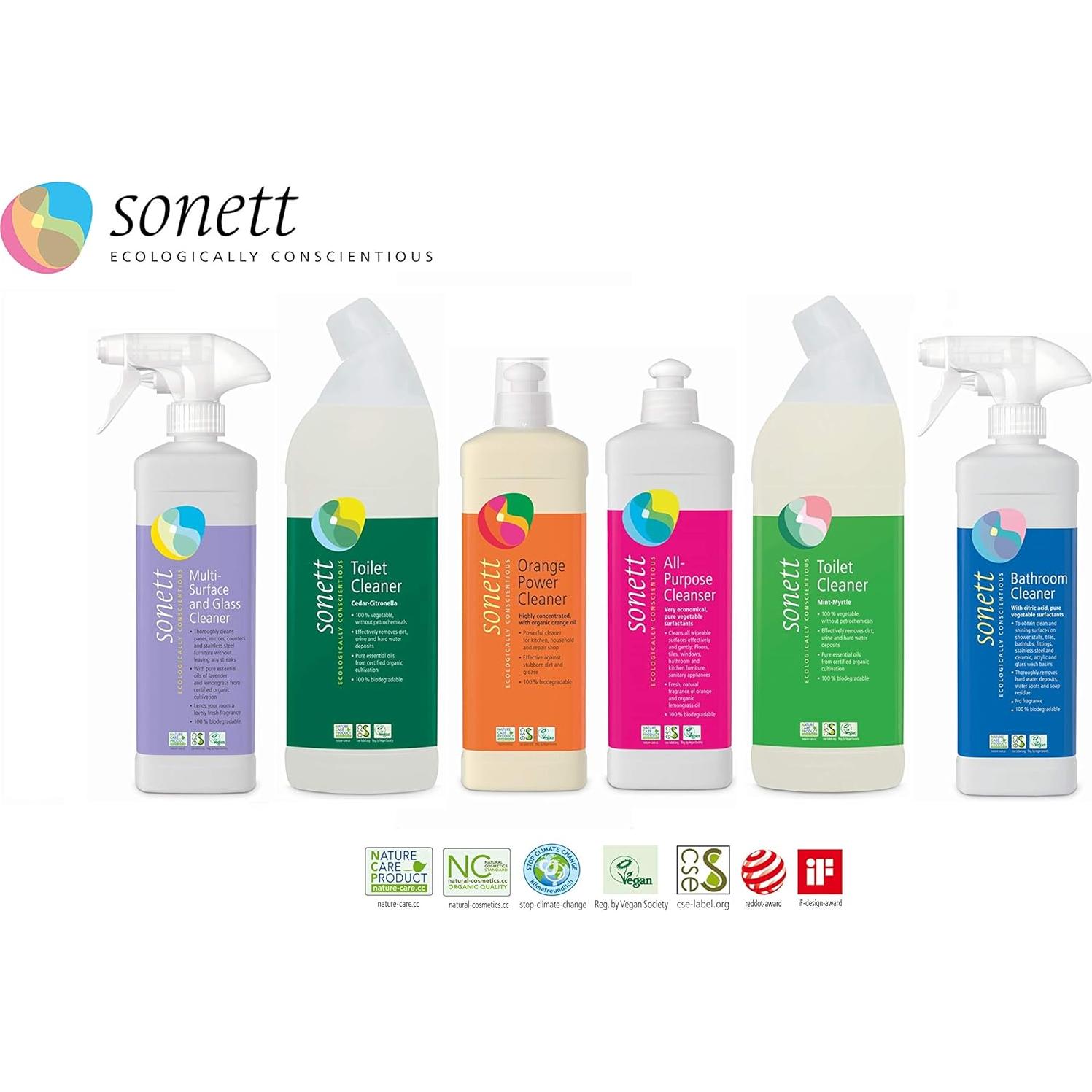 Limpiador Universal Orgánico Sonett 1.14L Naranja Biodegradable