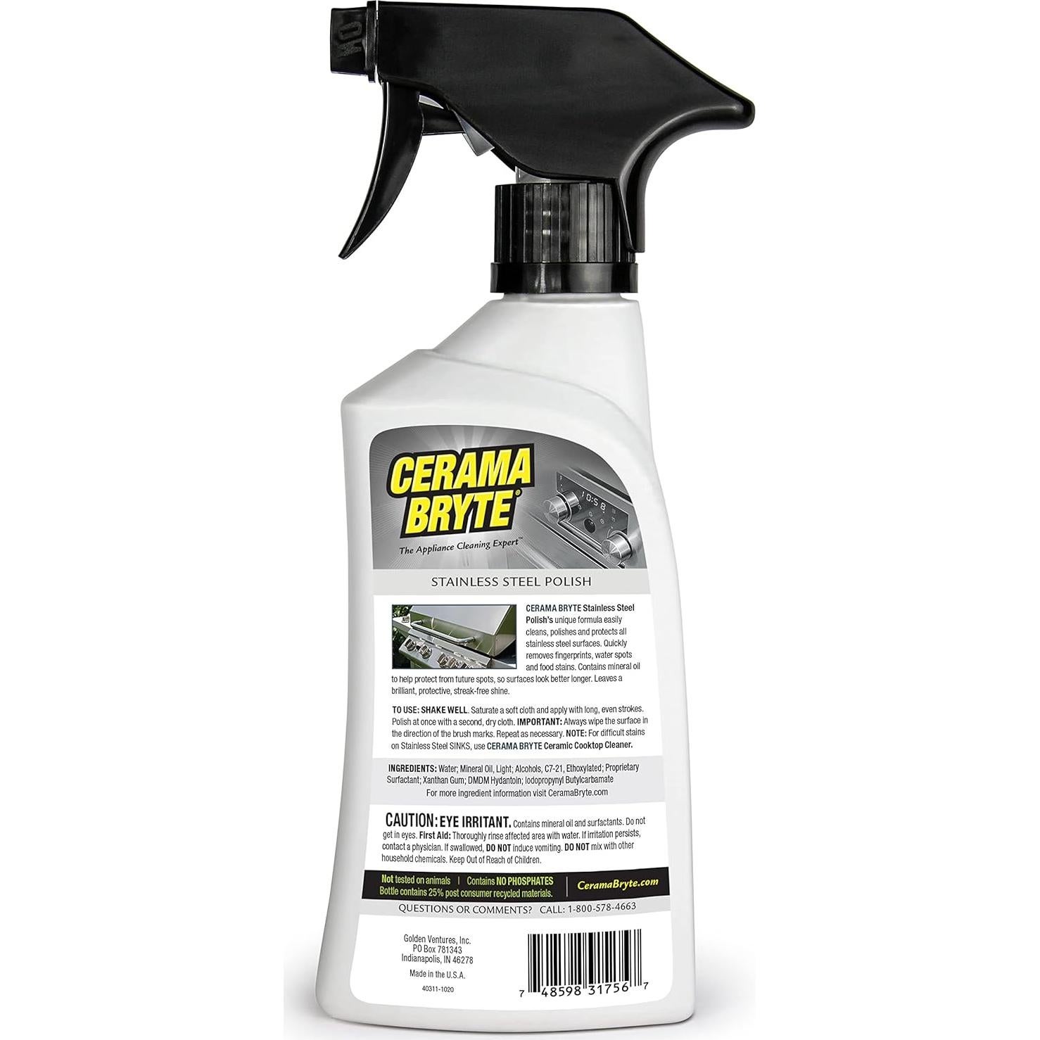 Pulidor de Acero Inoxidable Cerama Bryte 473 ml Spray