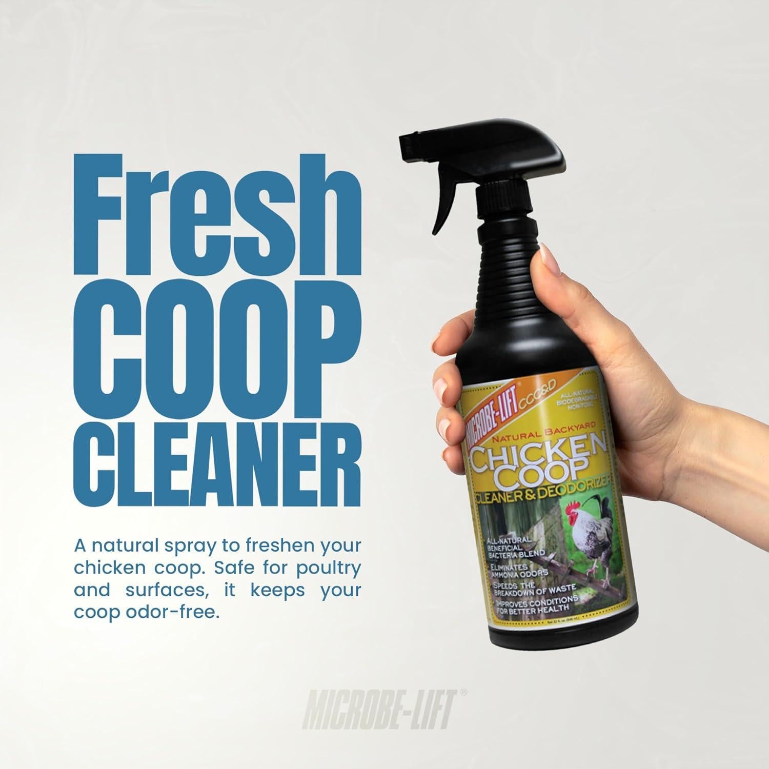 Limpiador y Desodorante Microbe-Lift 32 oz - Natural para Gallineros
