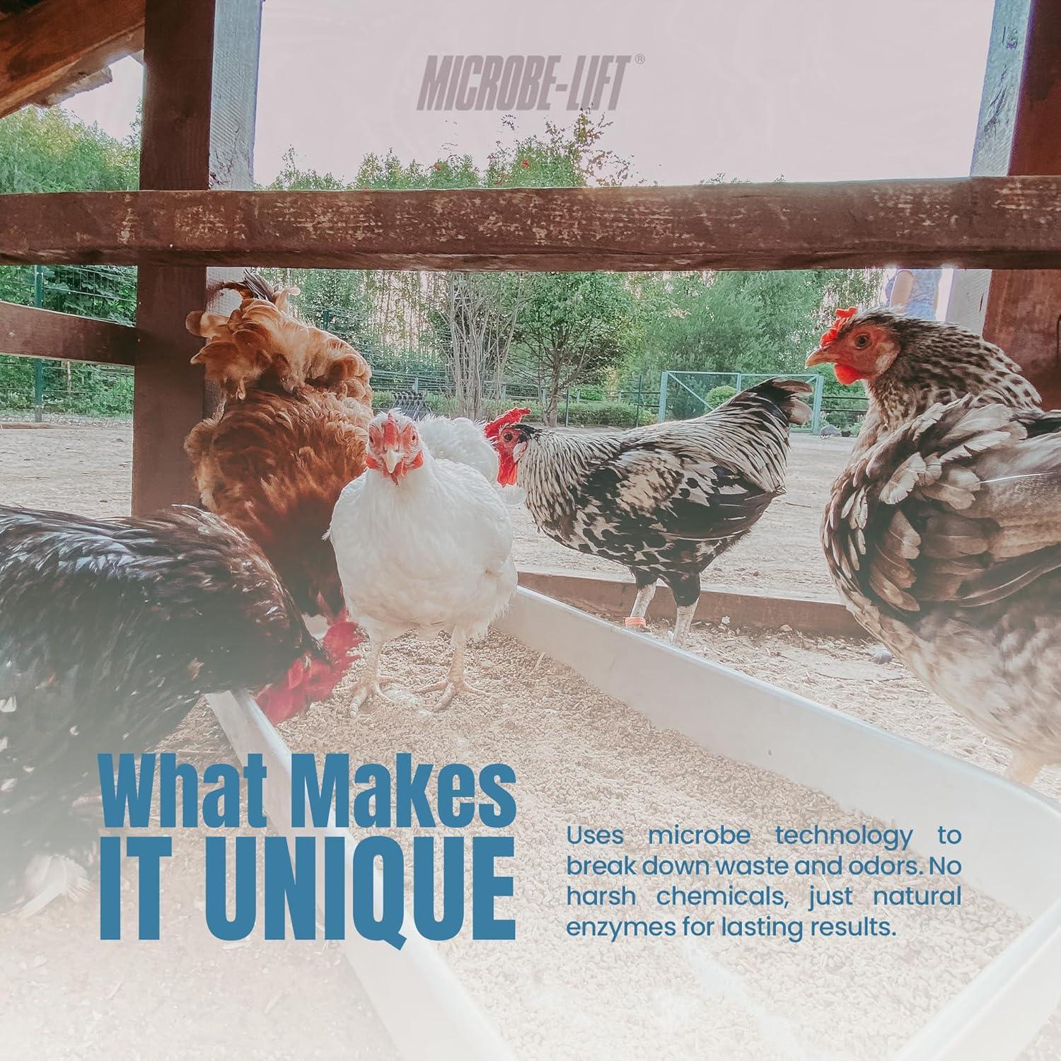 Limpiador y Desodorante Microbe-Lift 32 oz - Natural para Gallineros