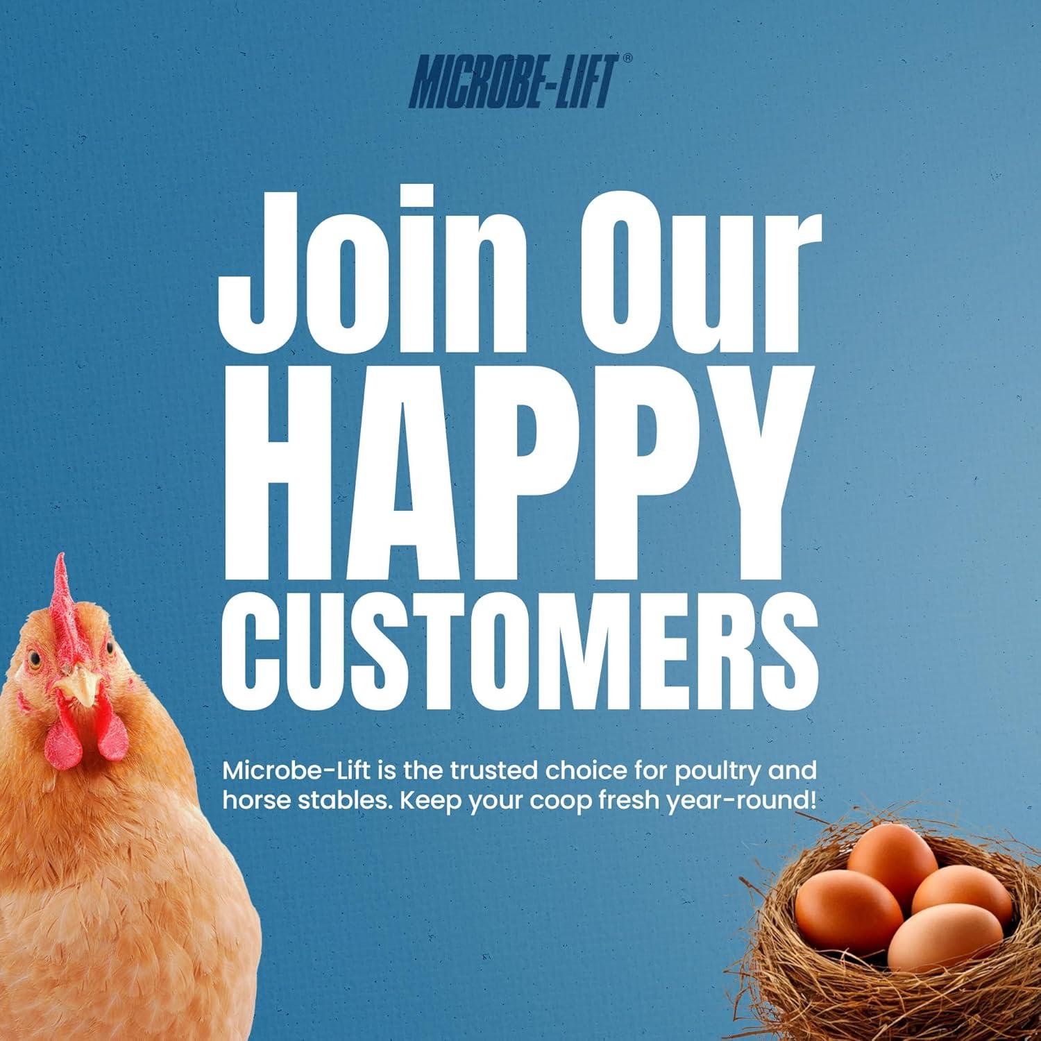 Limpiador y Desodorante Microbe-Lift 32 oz - Natural para Gallineros