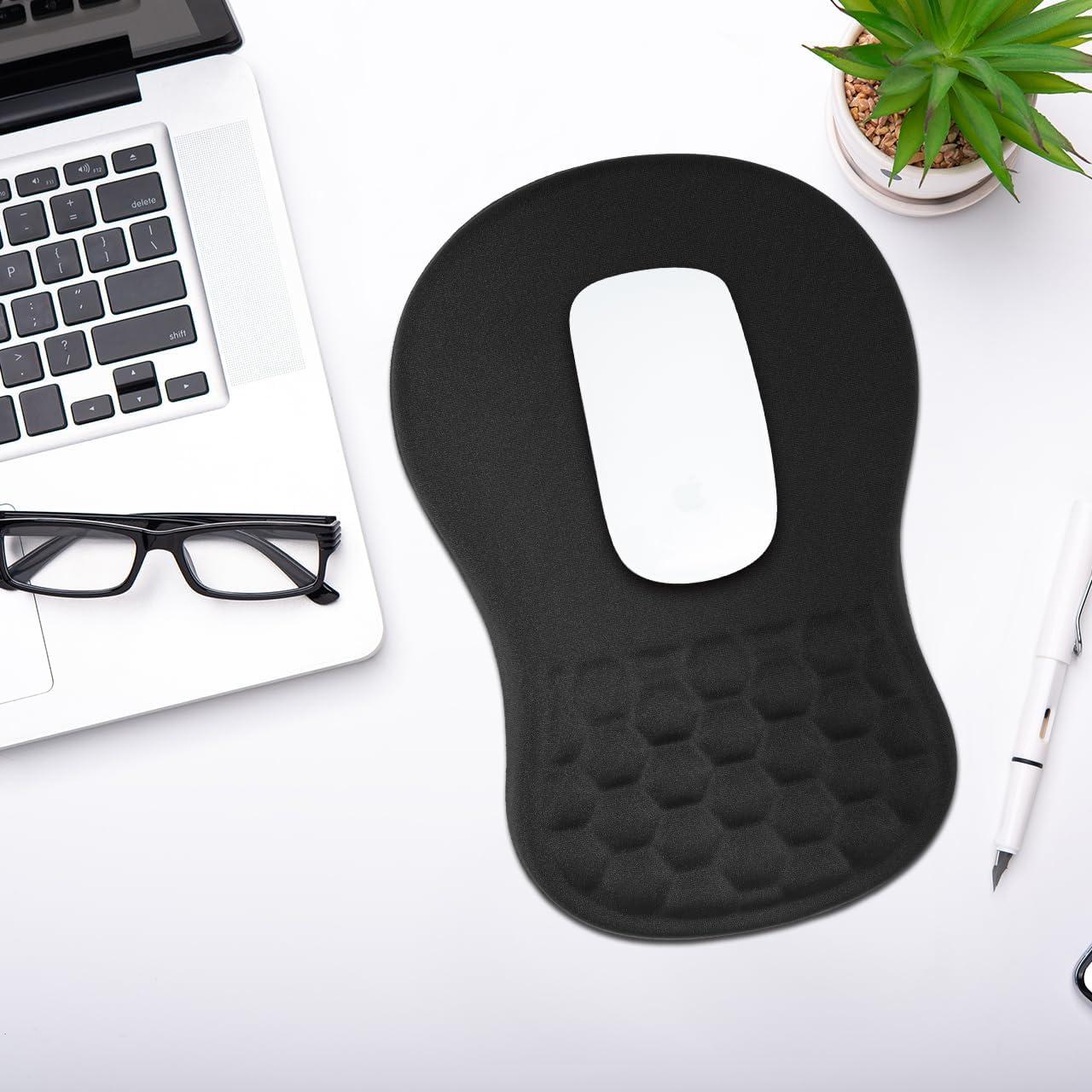 Almohadilla de Ratón Ergonómica JIKIOU con Soporte y Masaje 30.48x20.32 cm