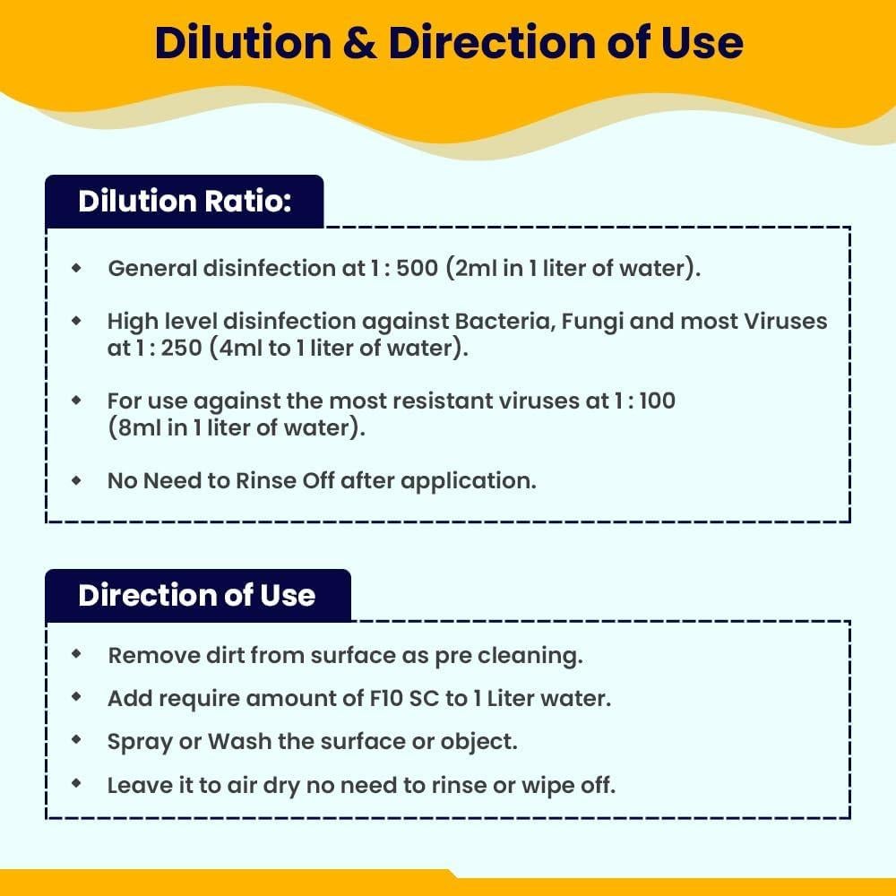 Desinfectante Veterinario F10 Concentrado 100 ml - Limpieza Efectiva