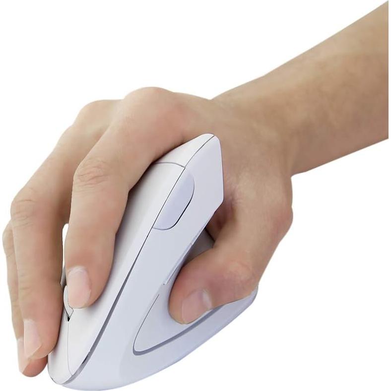 Ratón Inalámbrico Ergonómico Vertical SHARE SUNSHINE Blanco 800/1200/1600 DPI