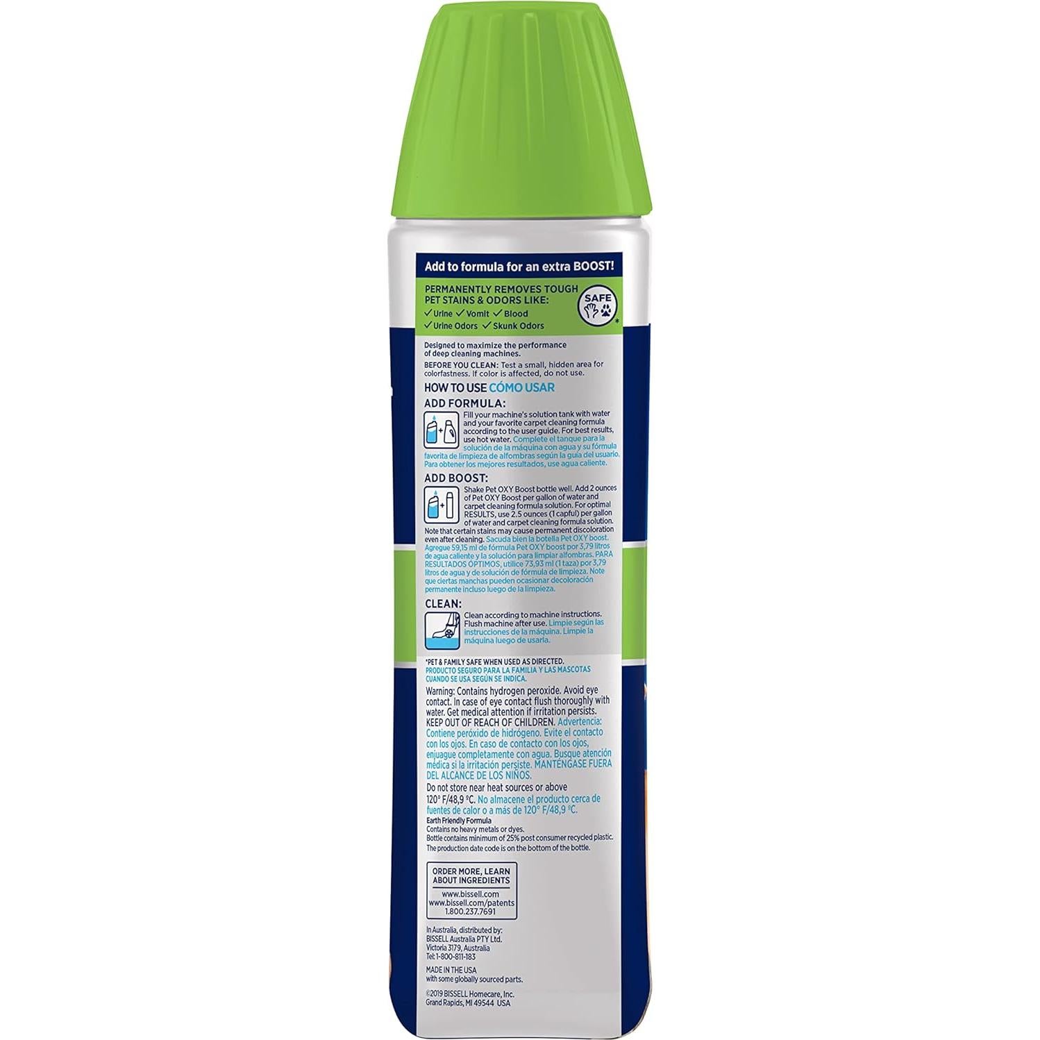 Bissell 16131 Fórmula Oxy Boost 473ml para Mascotas