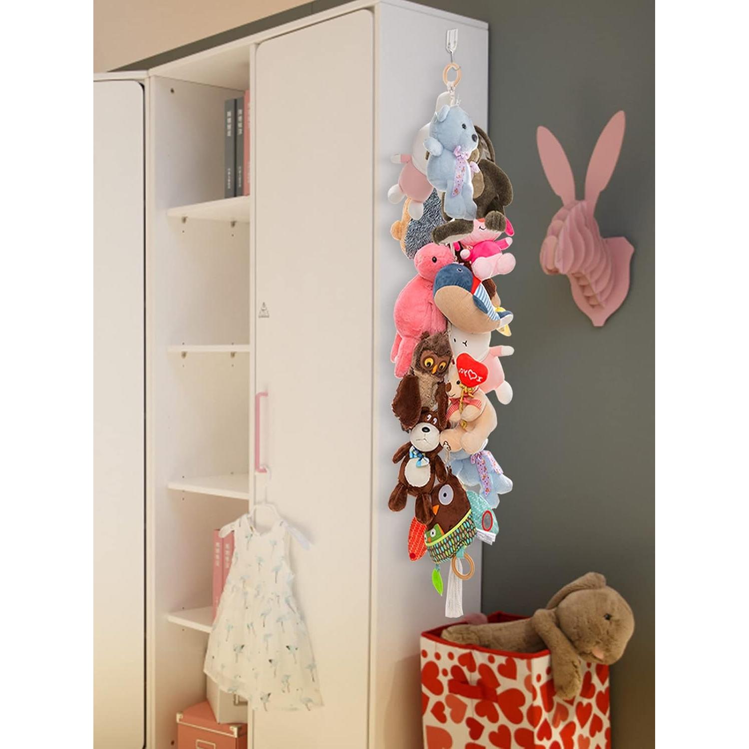 Cadena Organizador de Peluches Biubee 2m con 40 Clips Metal