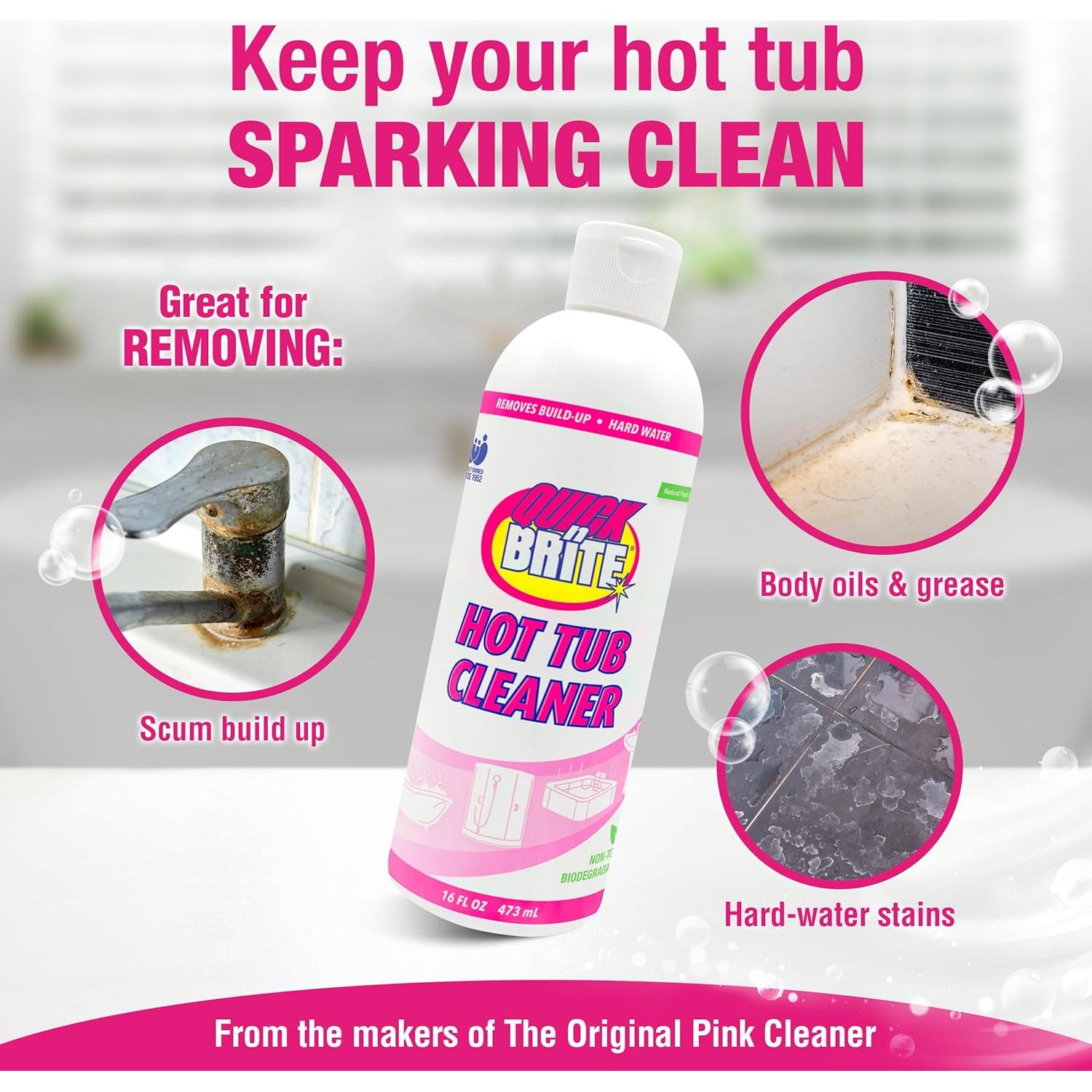 Limpiador de Spa Quick 'n Brite Gel 473 ml - Alta Dureza