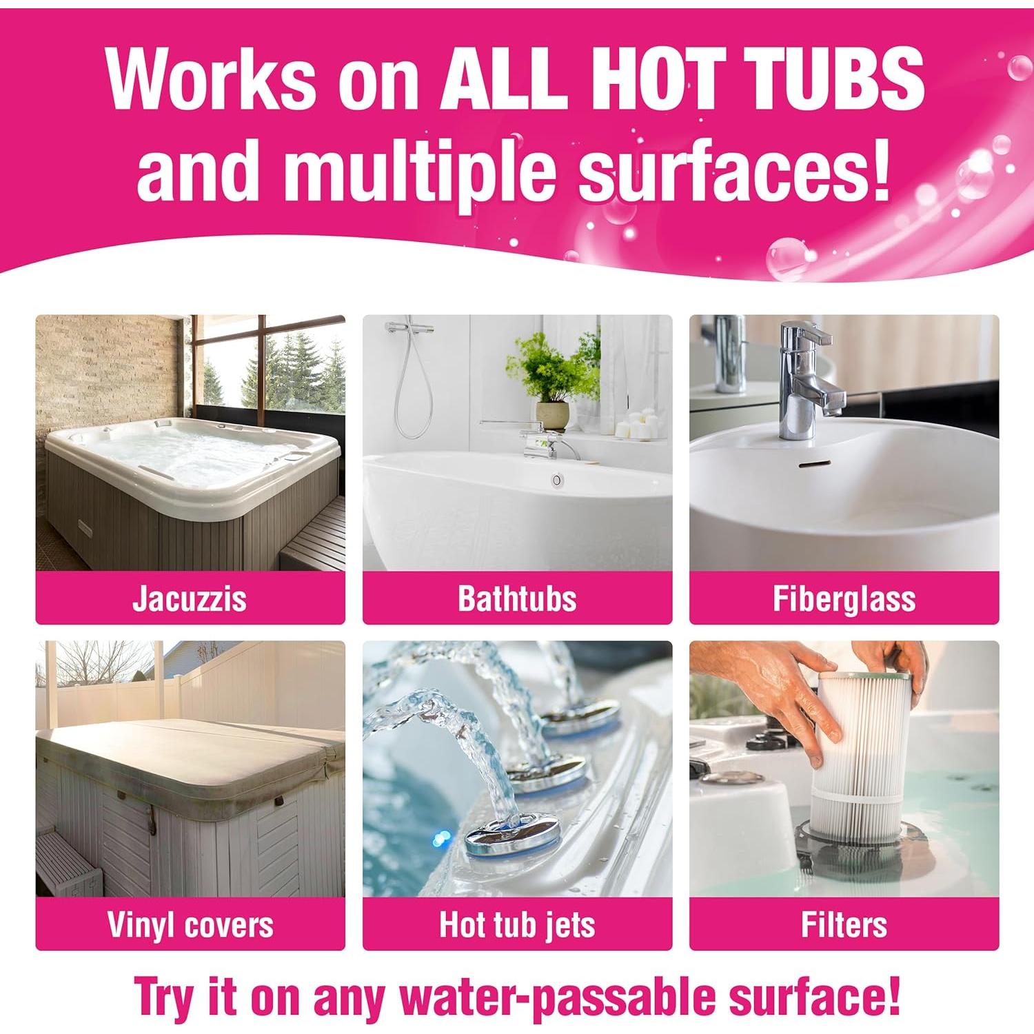 Limpiador de Spa Quick 'n Brite Gel 473 ml - Alta Dureza