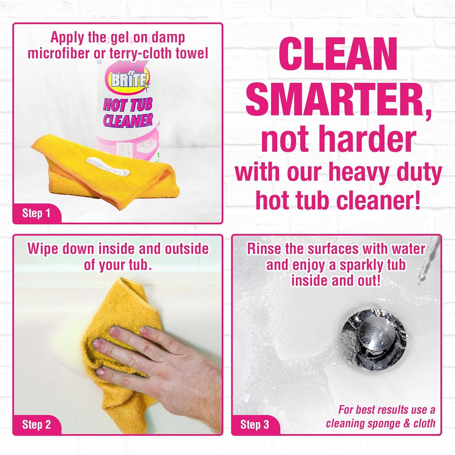 Limpiador de Spa Quick 'n Brite Gel 473 ml - Alta Dureza