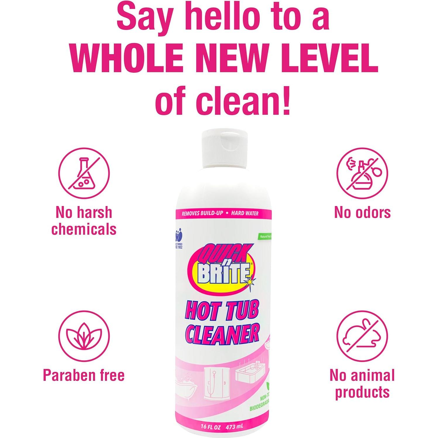 Limpiador de Spa Quick 'n Brite Gel 473 ml - Alta Dureza