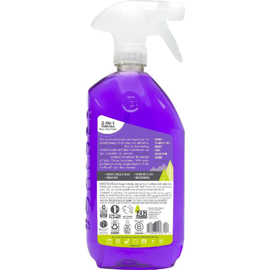 Limpiador de Granito y Acero Inoxidable Boulder Clean 828 ml