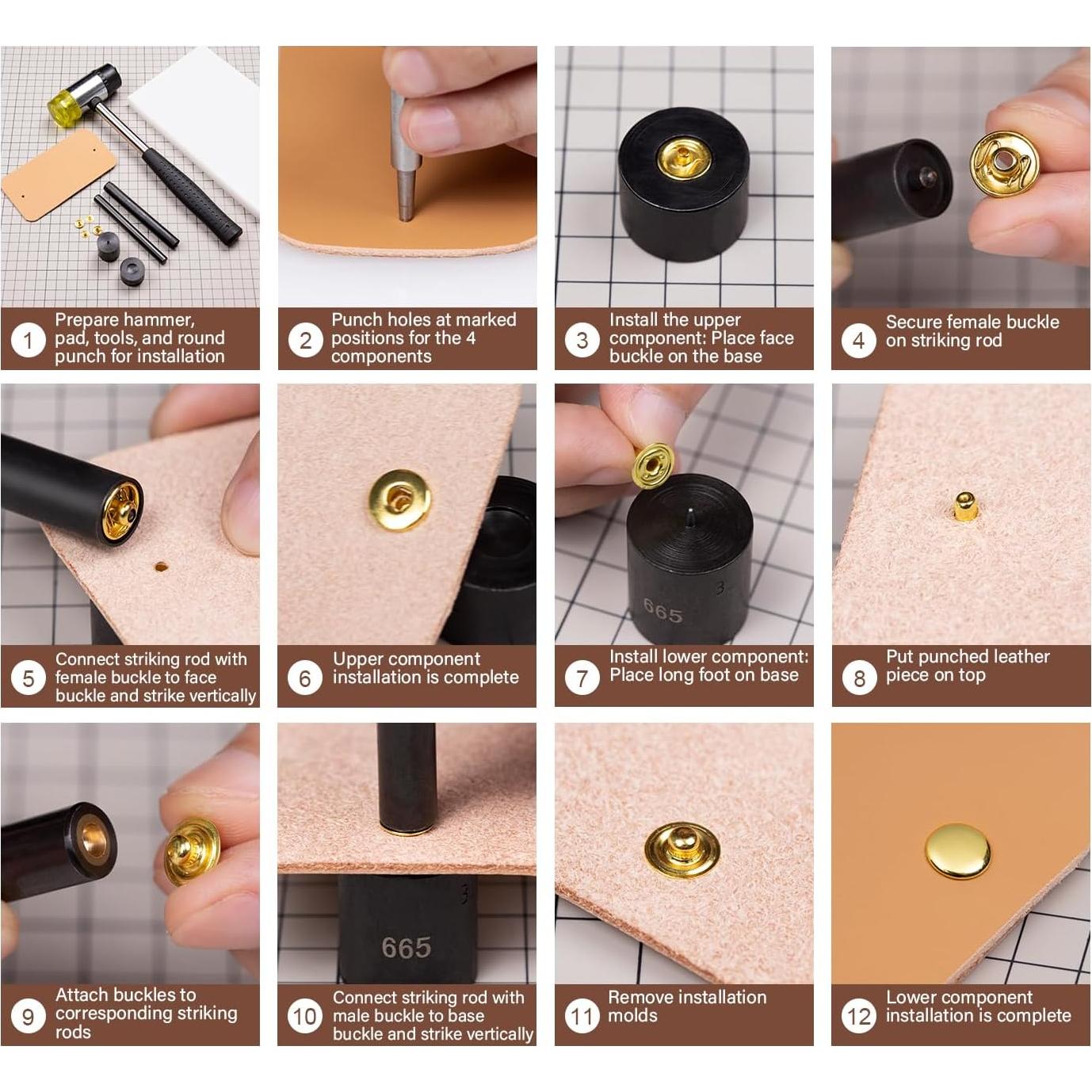 Juego de Herramientas WUTA para Botones a Presión 8mm