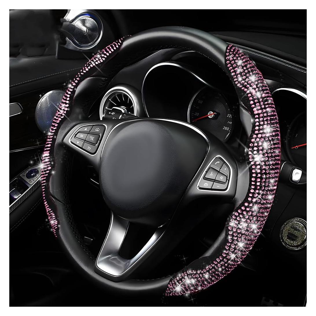 Funda de Volante Yourkar Rosa 15 Pulgadas Antideslizante