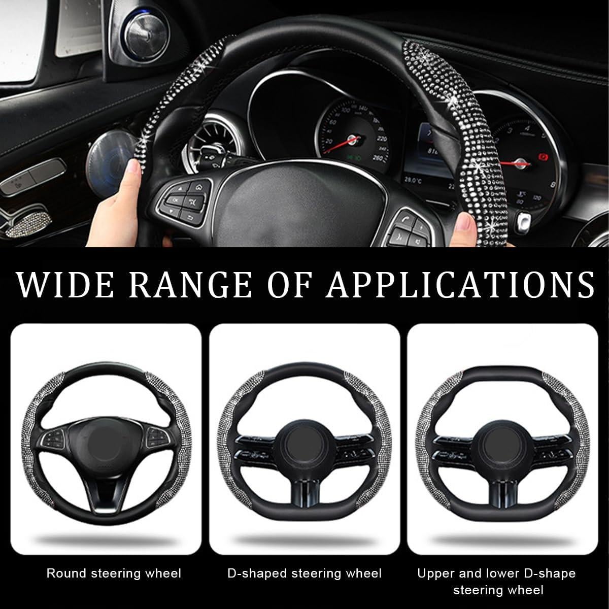 Funda de Volante Yourkar Rosa 15 Pulgadas Antideslizante