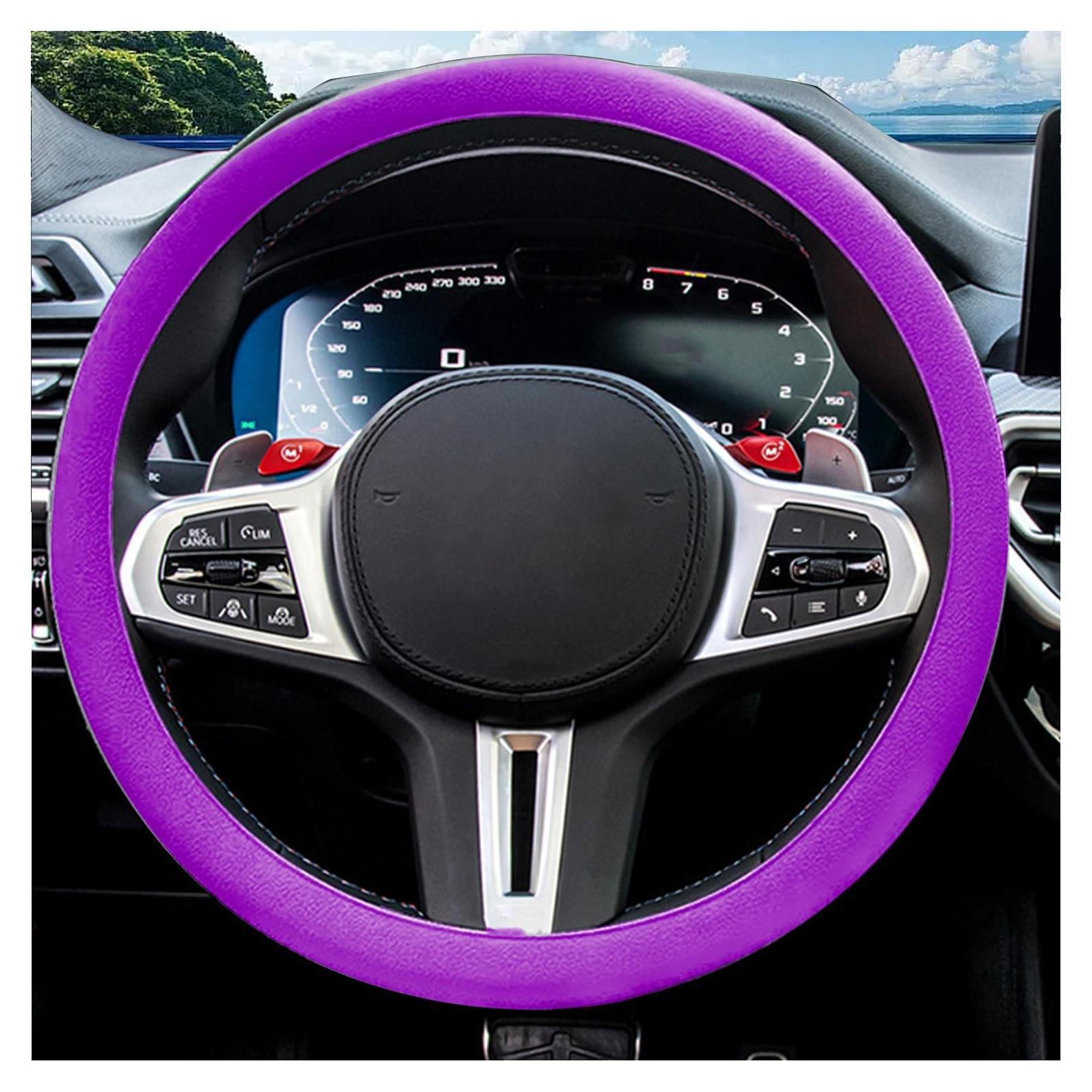 Cubierta de Volante JDDRY Universal Silicona Antideslizante Morado
