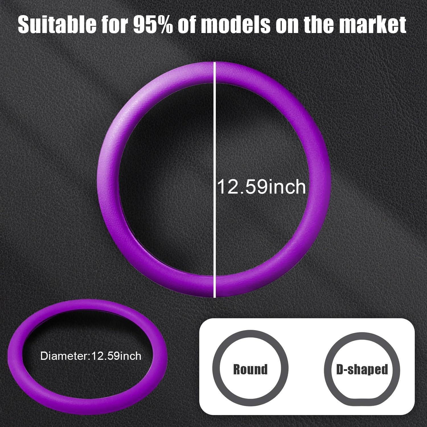 Cubierta de Volante JDDRY Universal Silicona Antideslizante Morado