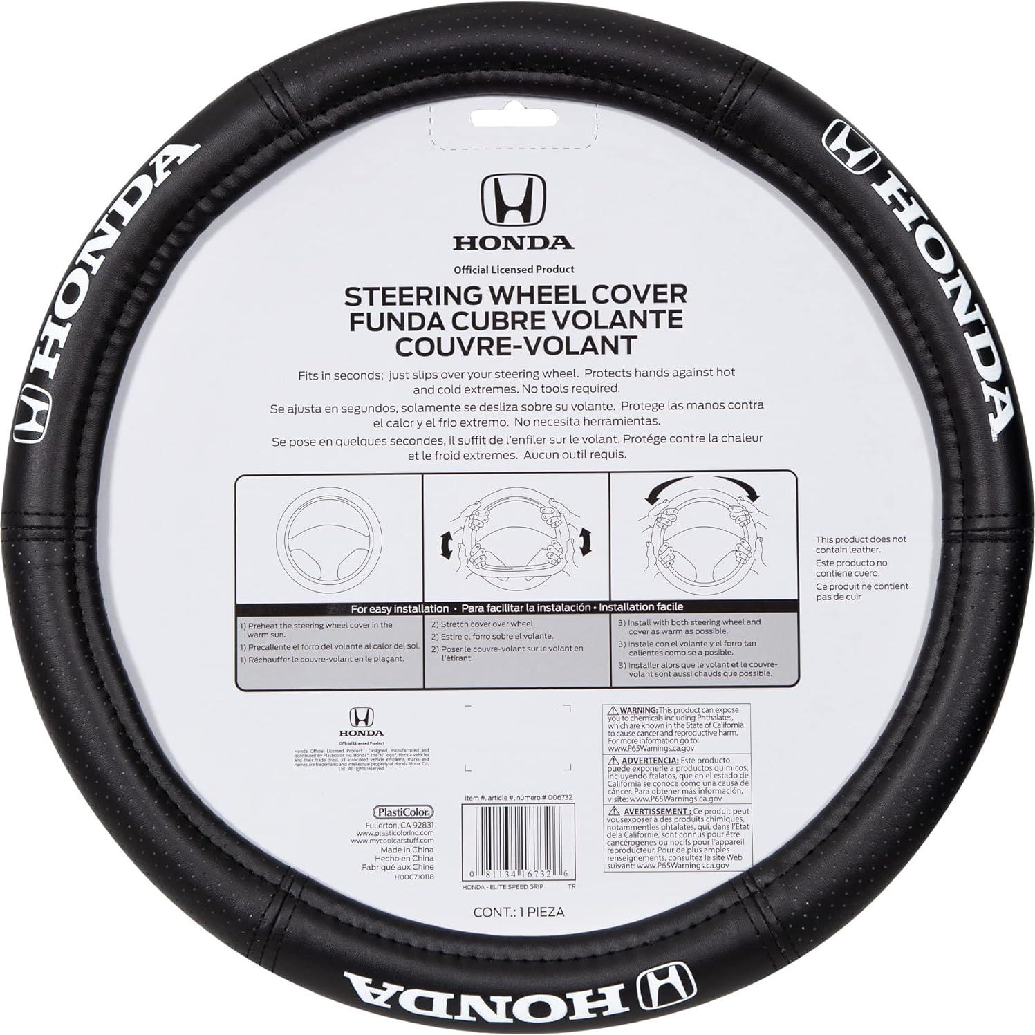 Cubierta de Volante de Plástico Honda Elite 14.5-15.5"