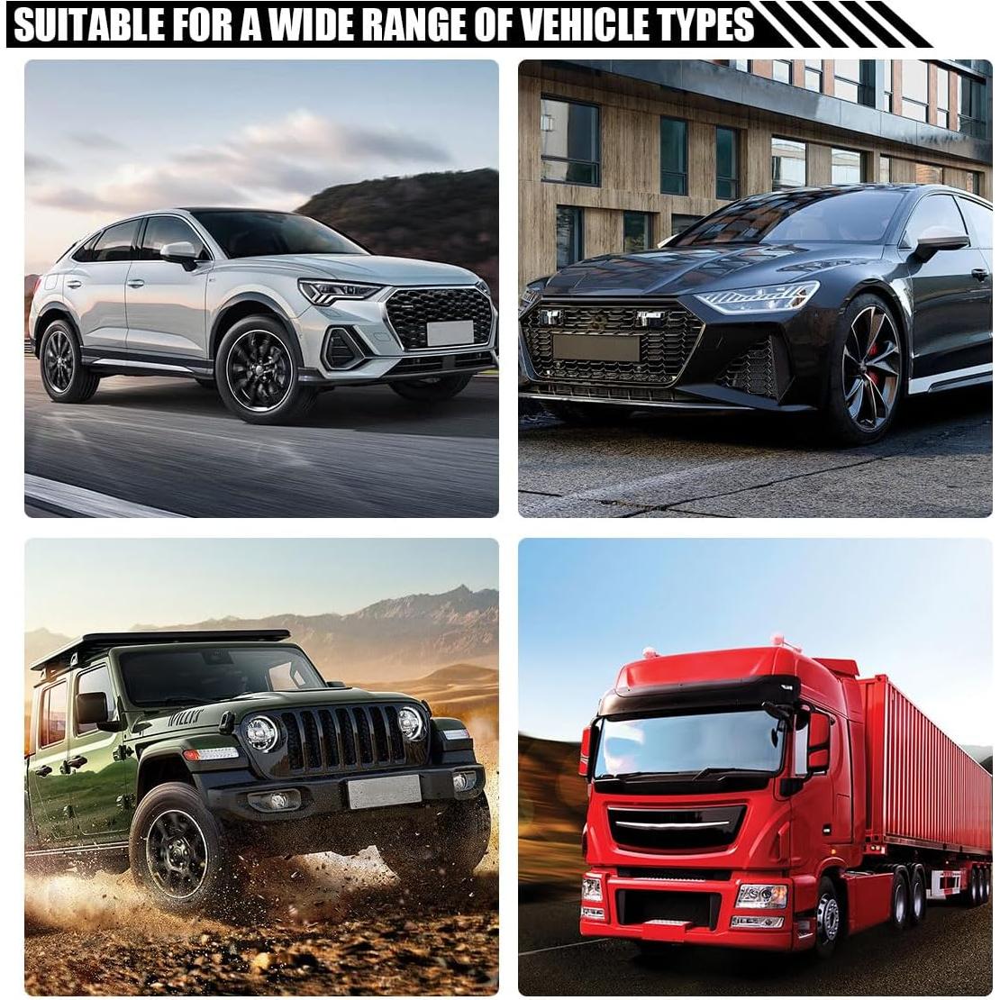 Cubierta de Volante de Cuero Suave KITUREK 38cm Brillo Diamante