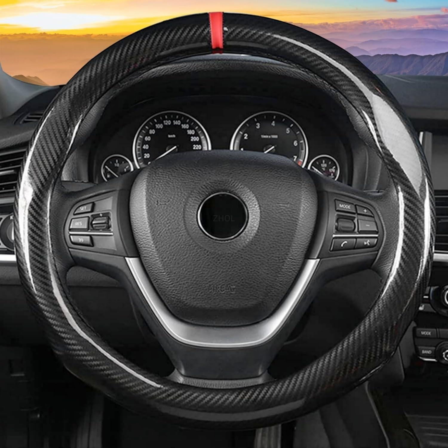 Cubierta de Volante ZHOL Fibra de Carbono 37-38 cm Negra