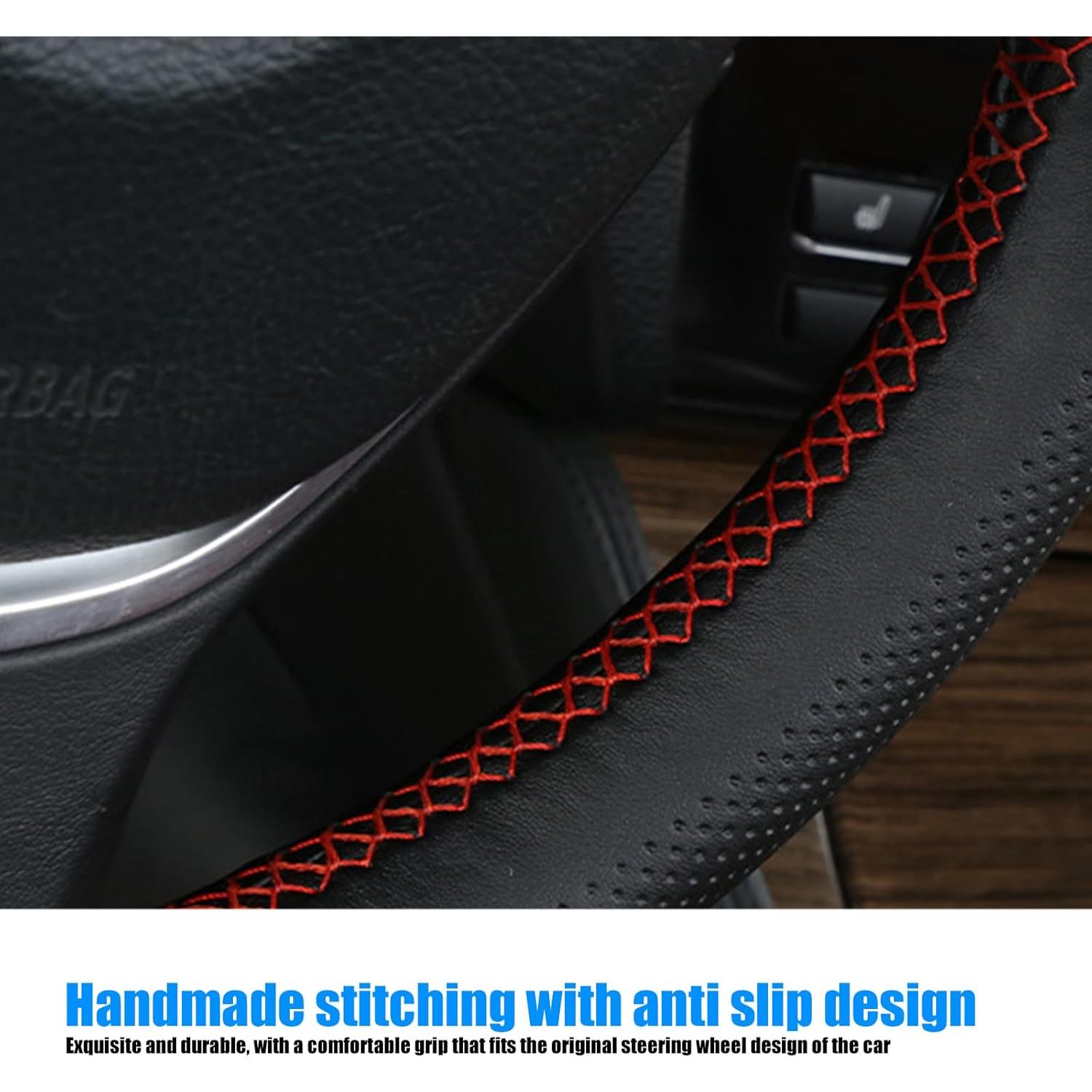 Funda de Volante de Cuero NGHEY Universal Antideslizante