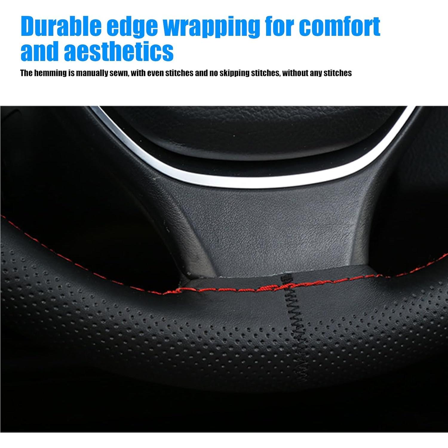 Funda de Volante de Cuero NGHEY Universal Antideslizante