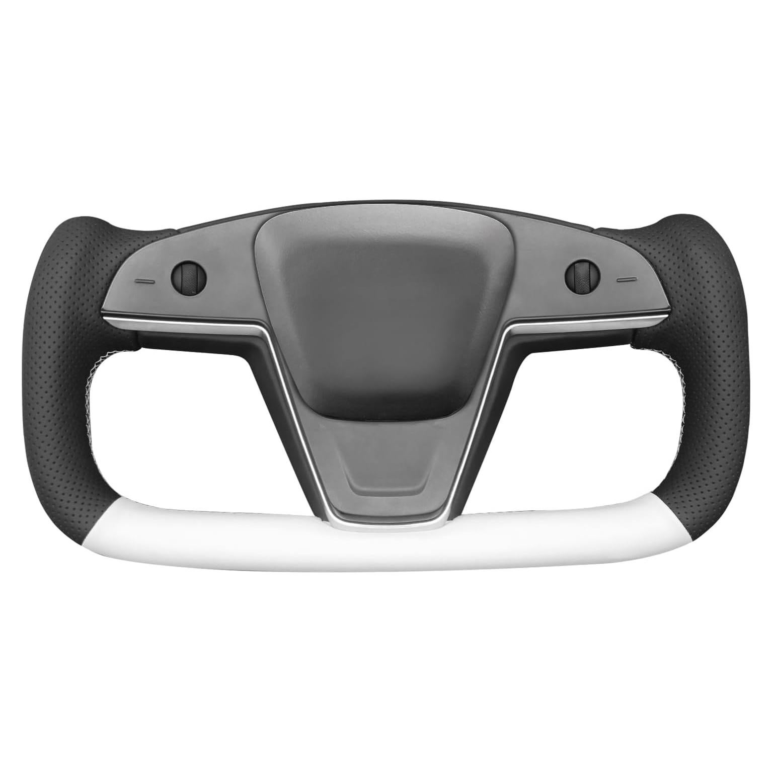 Funda de Volante de Cuero MEWANT para Tesla Model S/X 2021-2023