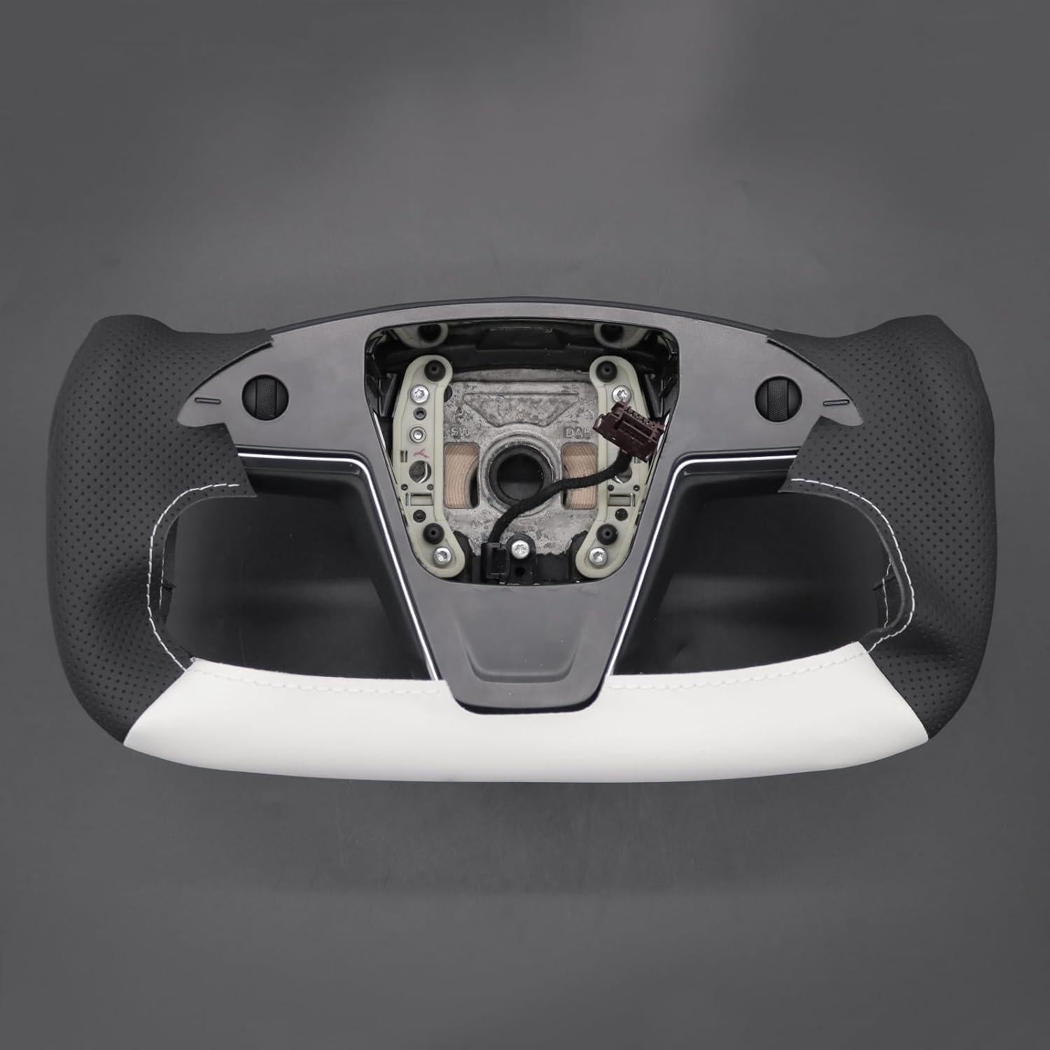 Funda de Volante de Cuero MEWANT para Tesla Model S/X 2021-2023