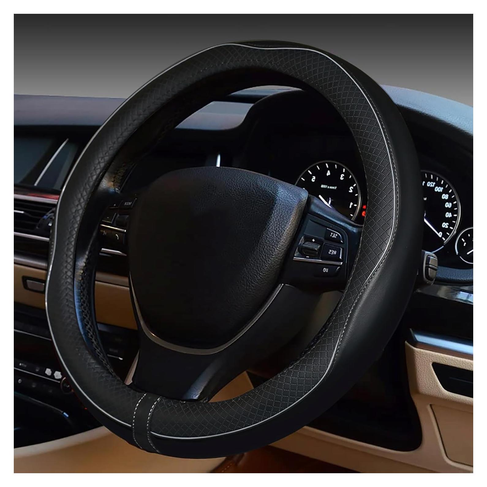 Funda para Volante de Coche ESEWALAS Cuero Antideslizante 36.83-38.1 cm