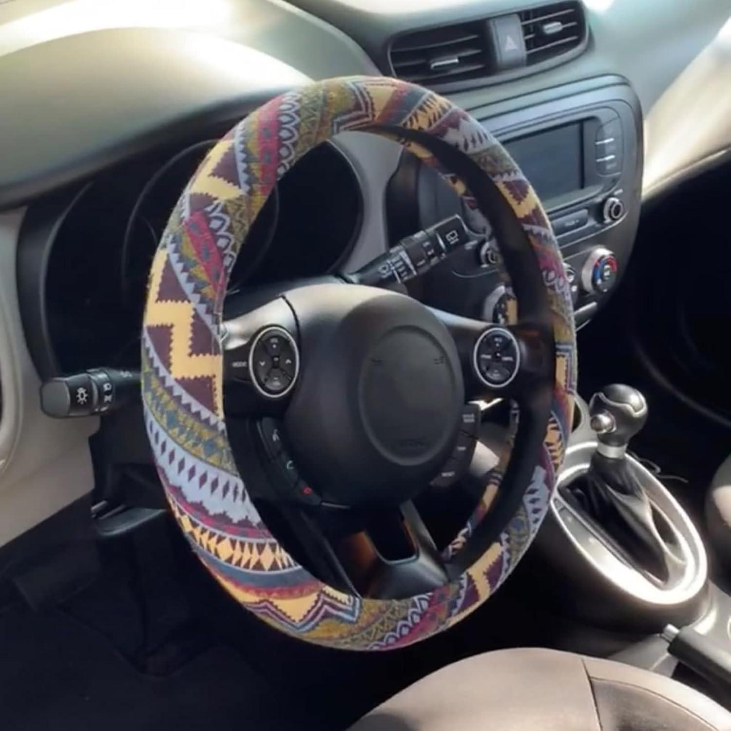 Funda de Volante Étnica Boho CYG&CL Universal 37-39 cm