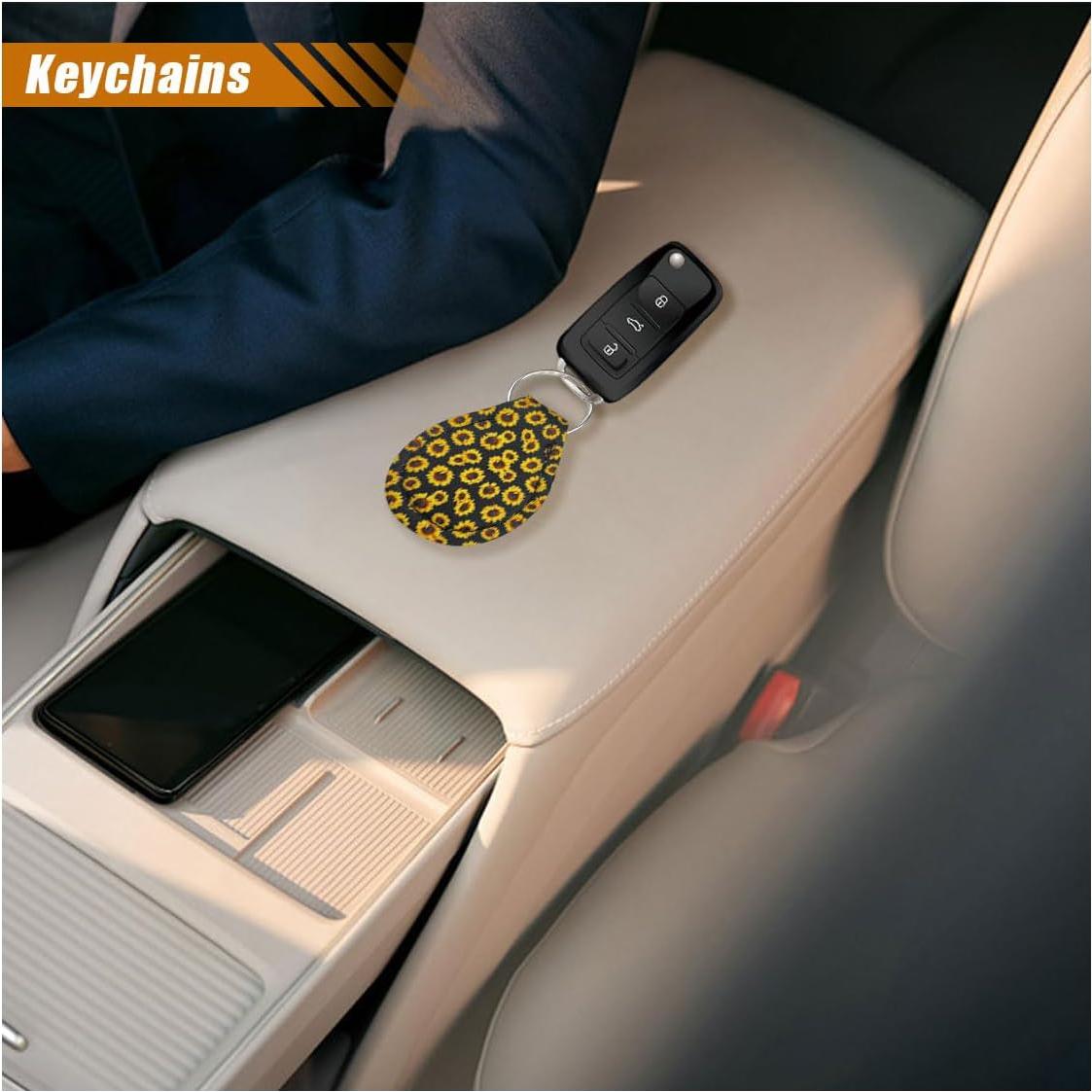 Juego de Accesorios para Automóvil SMILFUY Girasol 4 Piezas