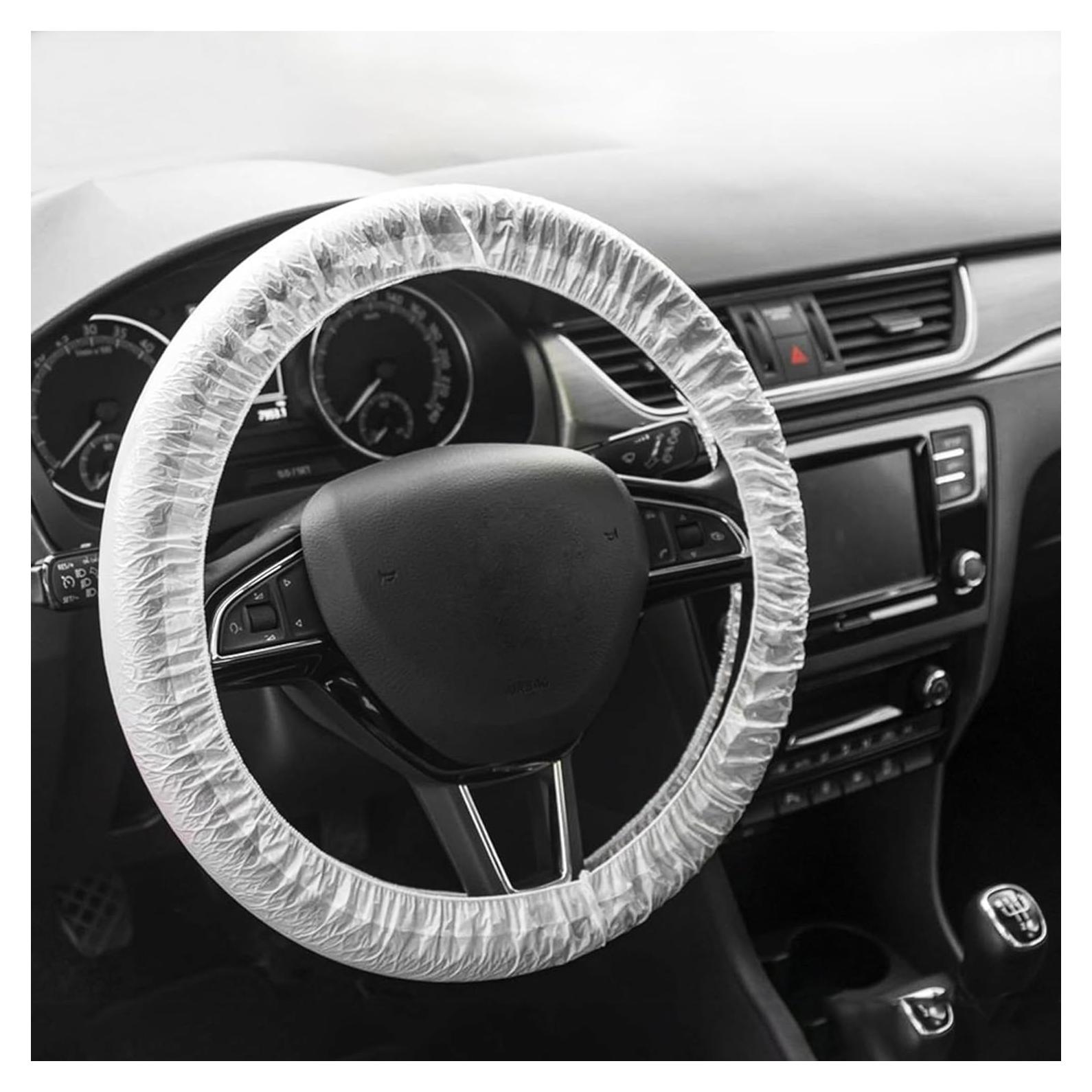 Cubiertas de Volante Desechables SCUARI 50pcs Transparentes