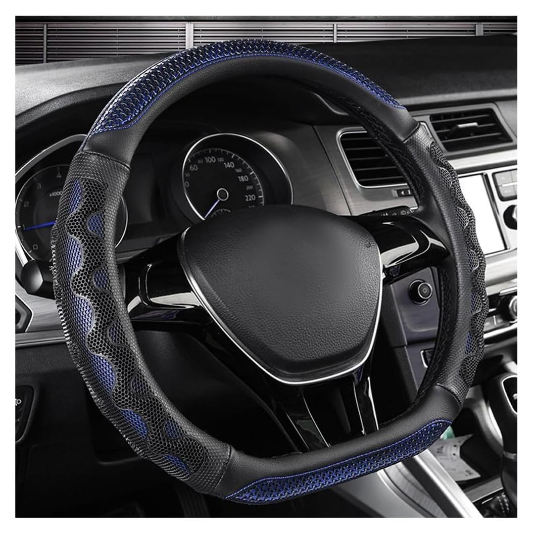 Cubierta de Volante de Coche DXNQ 37-38 cm Antideslizante Azul