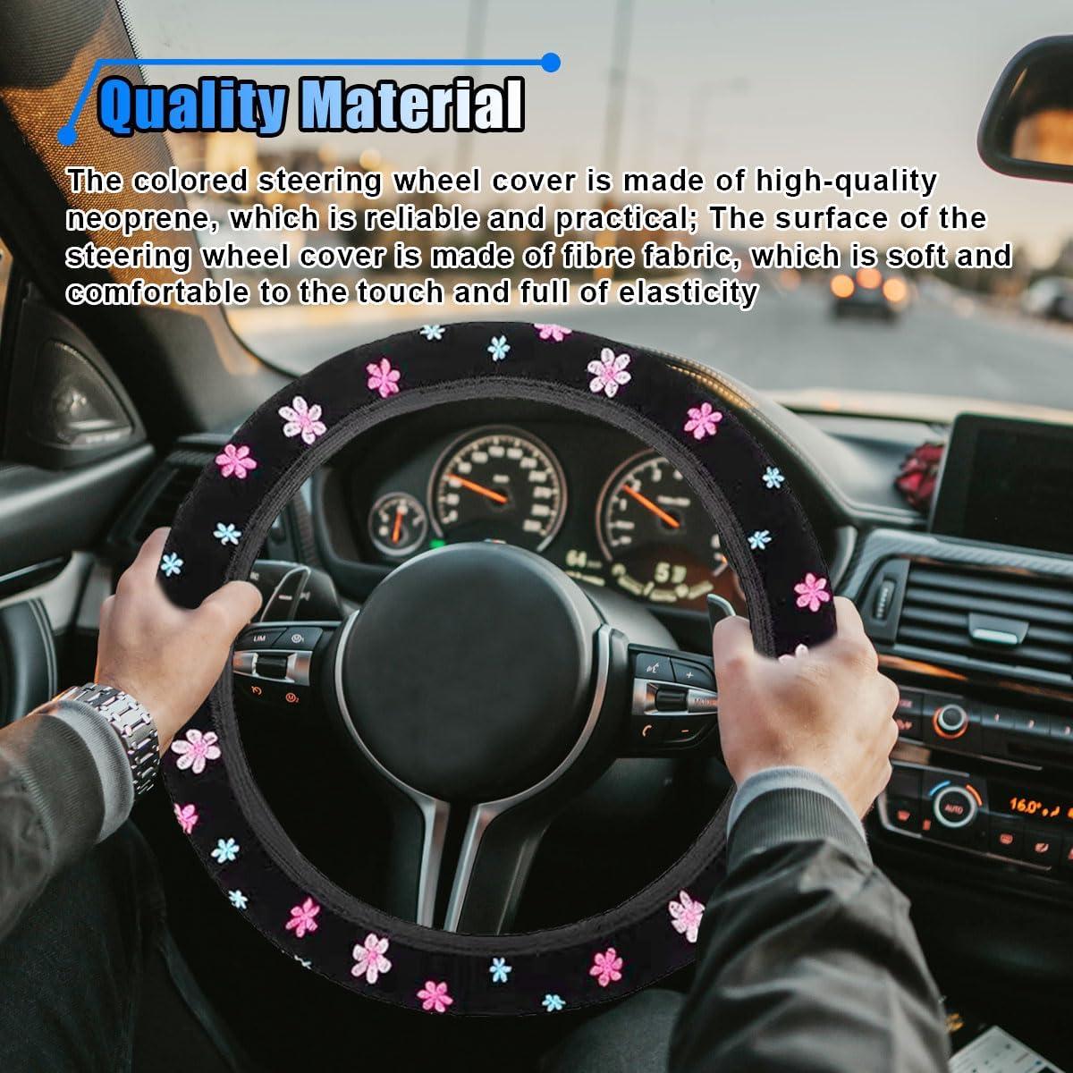 Cubierta de Volante Floral Antideslizante BDZMC 35.56 cm