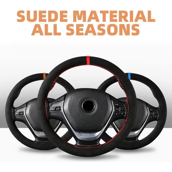 Funda de Volante AUCELI 15 Pulgadas Cuero Microfibra Universal