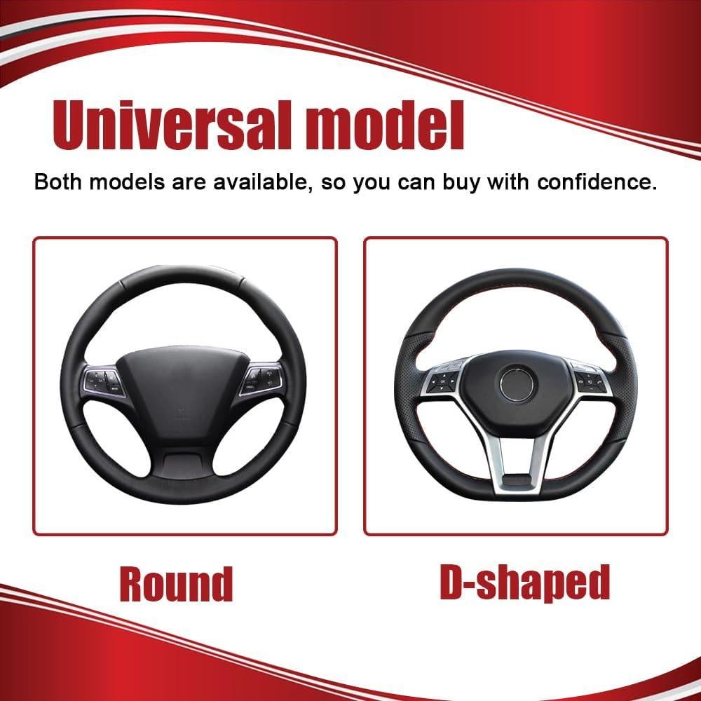 Cubierta de Volante Elástico RGOAANC 15 Pulgadas Microfibra Negra