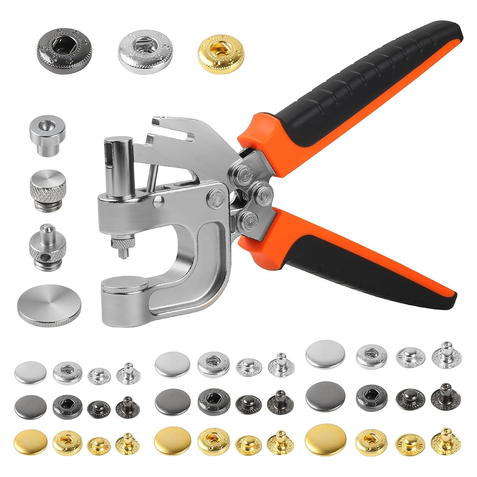 Kit de Botones a Presión BISUOSHI con Alicates y 90 Piezas