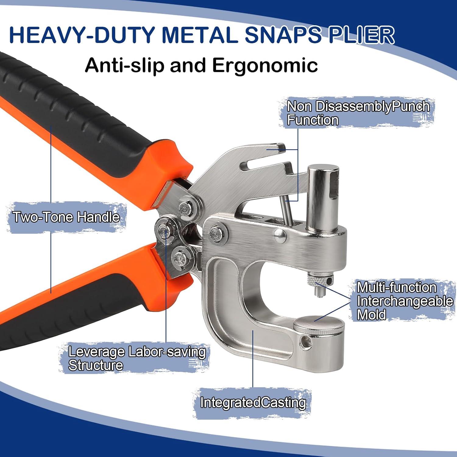 Kit de Botones a Presión BISUOSHI con Alicates y 90 Piezas