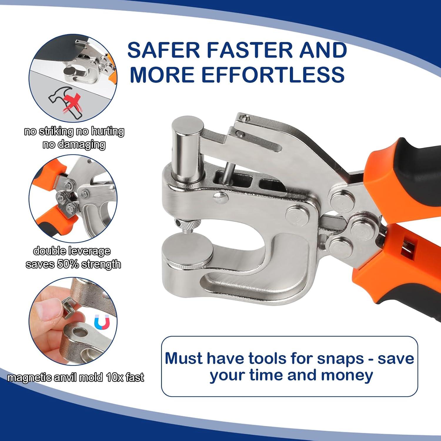 Kit de Botones a Presión BISUOSHI con Alicates y 90 Piezas