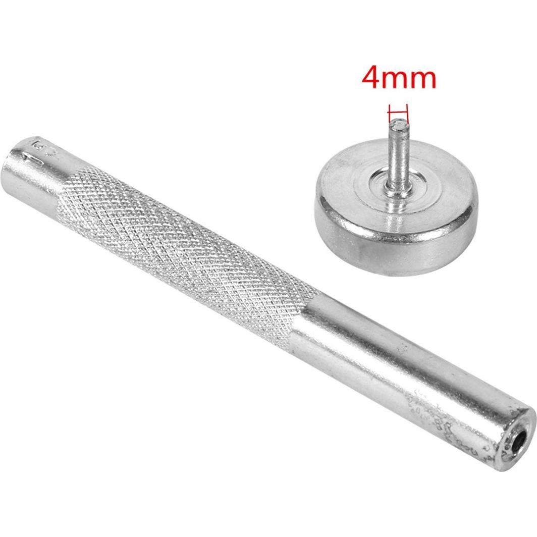 Troquel de Agujero de Ojal Walfront 4mm para Manualidades