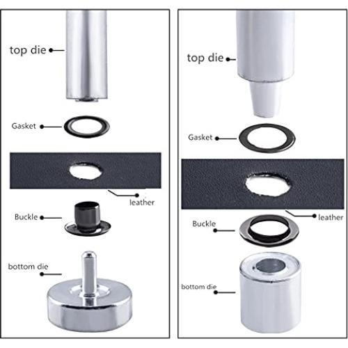Troquel de Agujero de Ojal Walfront 4mm para Manualidades
