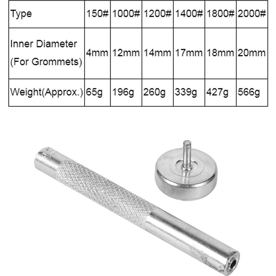 Troquel de Agujero de Ojal Walfront 4mm para Manualidades