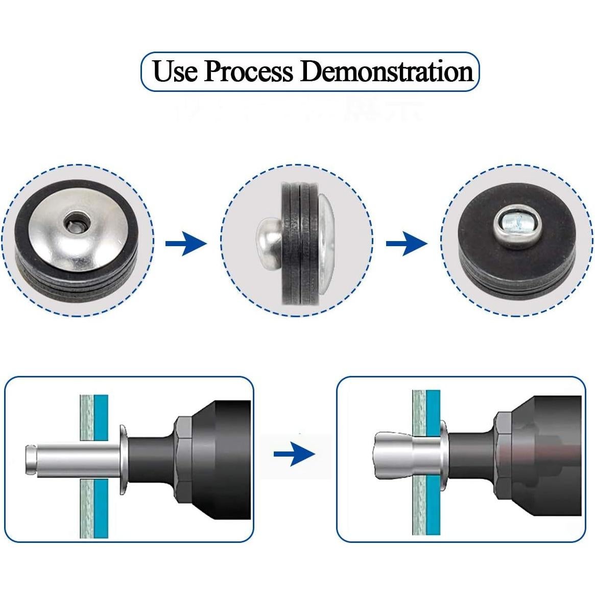 60 Remaches Ciegos de Brida Grande ALLOYPRO 3/16" x 5/8"