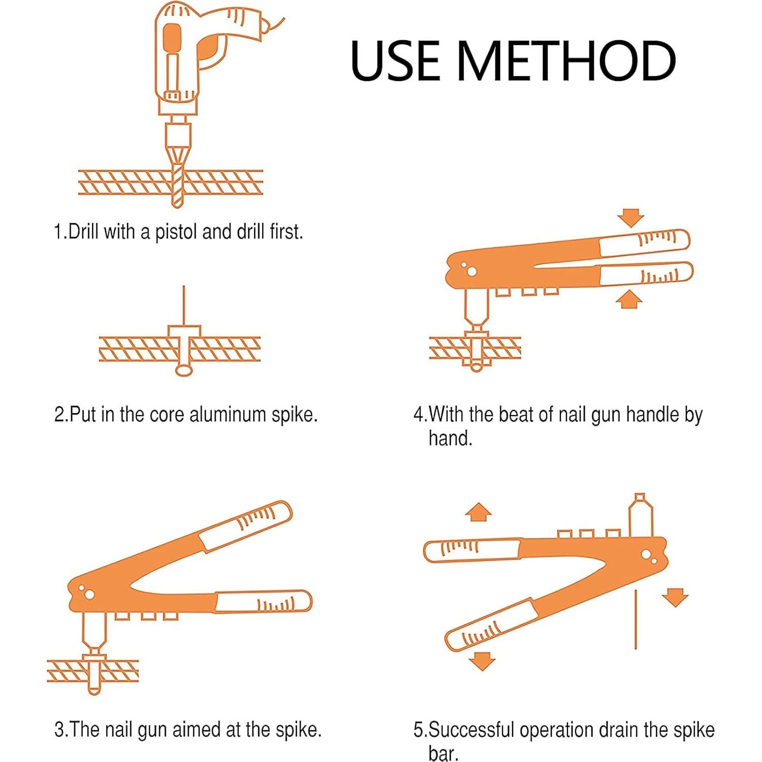 Kit de Remachadora Manual NVAAV con 18 Remaches Impermeables