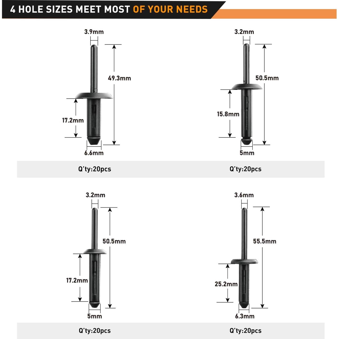 Juego de Pistola de Remaches GOOACC 82 Piezas con Removedor
