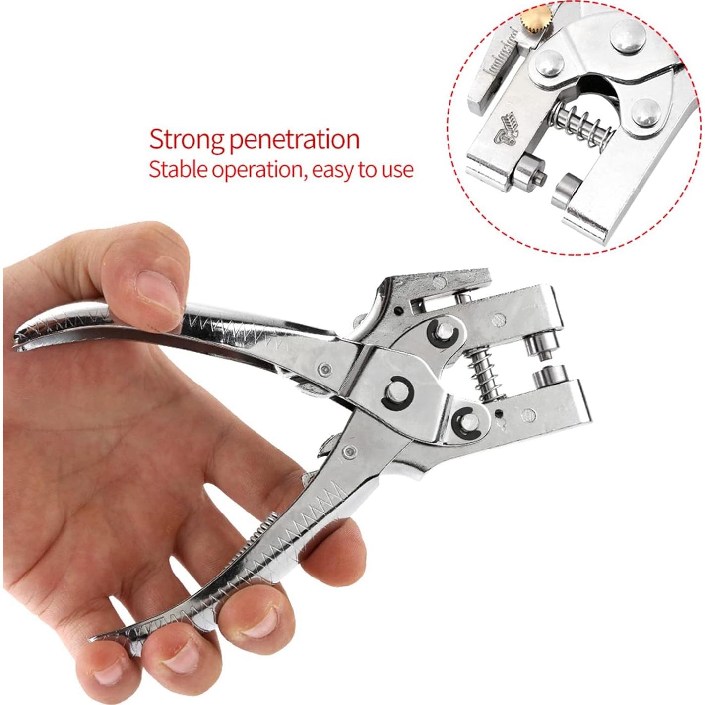 Alicates de Punch Walfront para Remaches + 100 Ojales 4.5mm