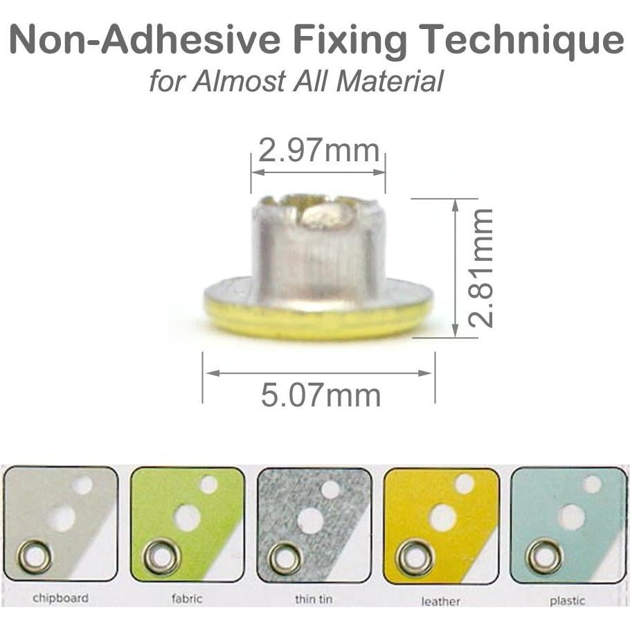 Ojales Rápidos FoRapid 3mm Pastel - 84 PCS para Manualidades