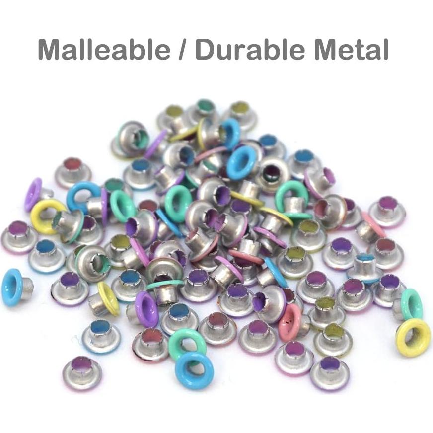 Ojales Rápidos FoRapid 3mm Pastel - 84 PCS para Manualidades