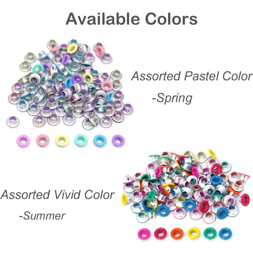 Ojales Rápidos FoRapid 3mm Pastel - 84 PCS para Manualidades