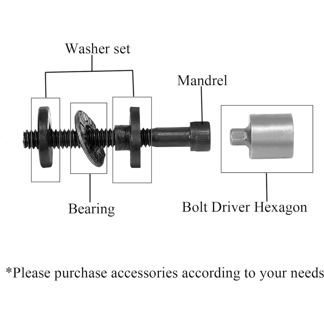 Mandril de Reemplazo 5/16 KIARUO - 10 Piezas Neumático