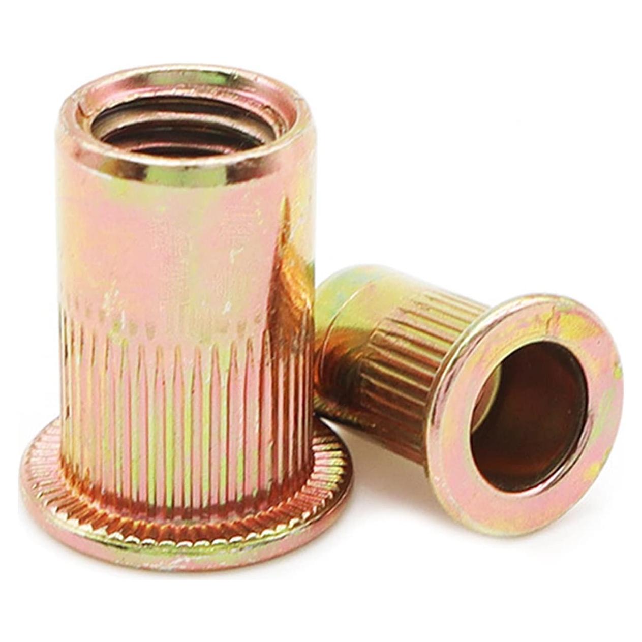 Tuercas Remachadas Acero Carbono Galvanizado 100 Pcs #10-32